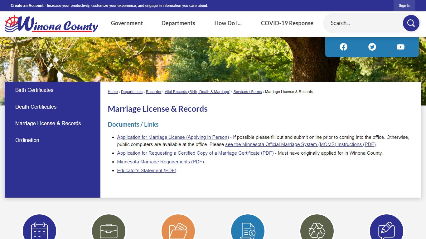 Marriage License & Records | Winona County, MN